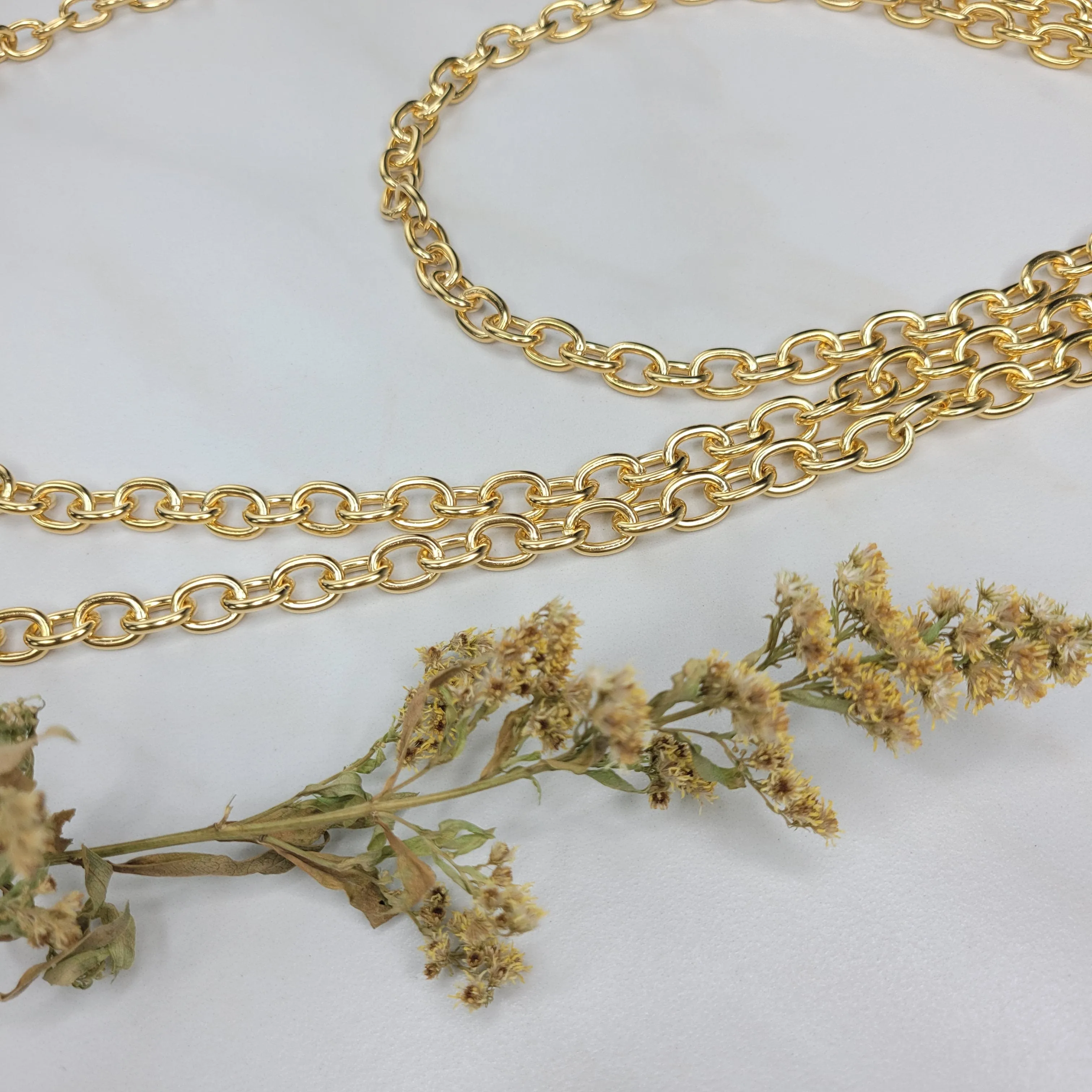 Sylvie Gabrielli Ares Golden Chain Necklace