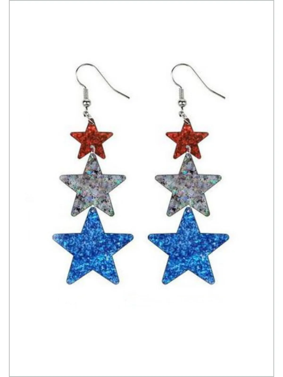 Team America Patriotic Acrylic Earrings