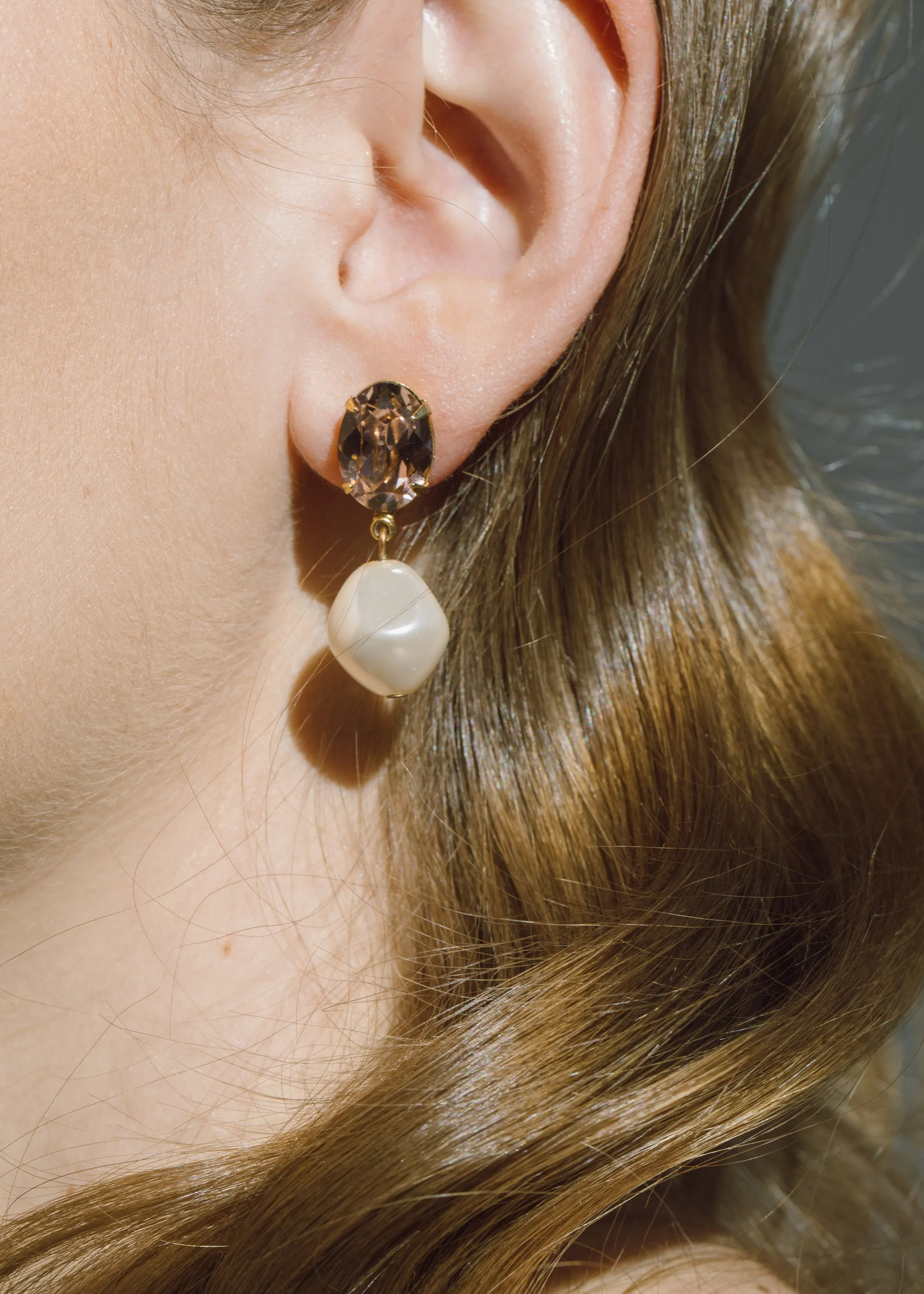 Tunis Earrings -- Antique Rose