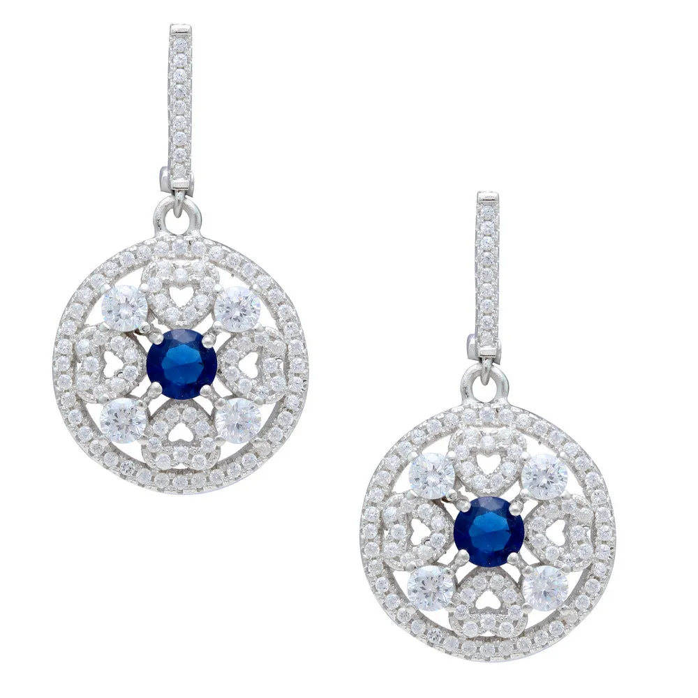 Vibrant Color CZ Earrings For Women IJ15CSSER014