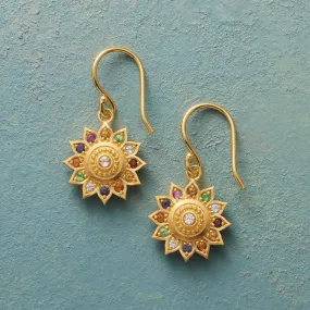 Vibrant Lotus Earrings